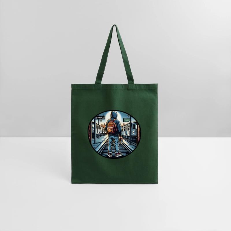 AI Teen in Outdoor Subway Yard - Circle Border