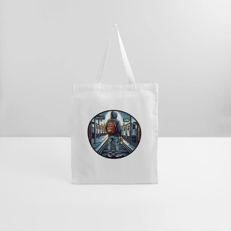 AI Teen in Outdoor Subway Yard - Circle Border