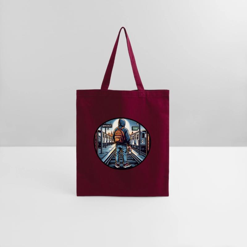 AI Teen in Outdoor Subway Yard - Circle Border