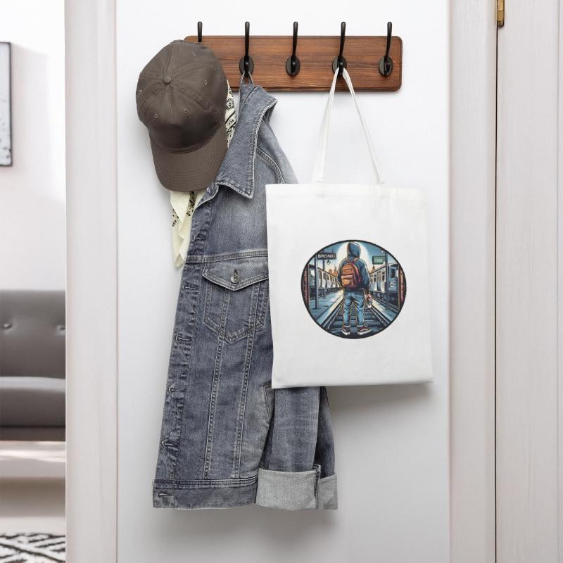 AI Teen in Outdoor Subway Yard - Circle Border