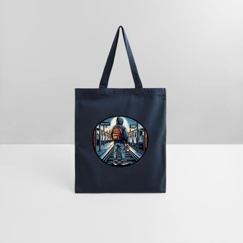 AI Teen in Outdoor Subway Yard - Circle Border