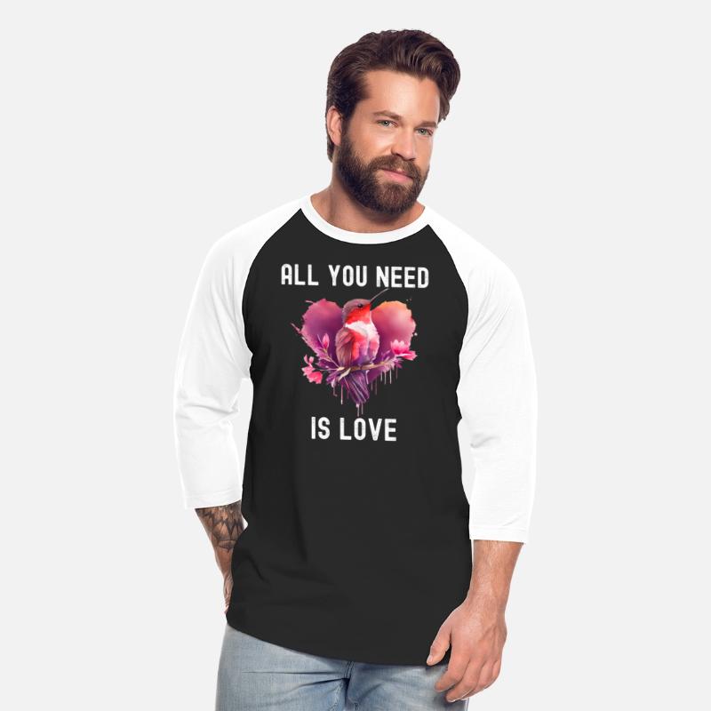 All you need is love with heart Birds Valentine's