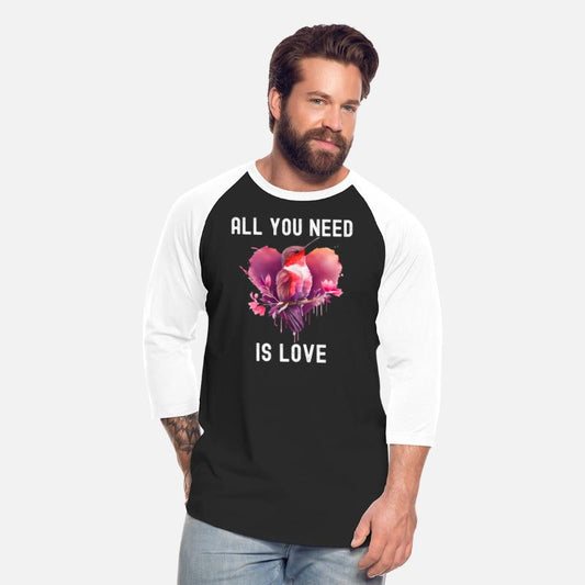All you need is love with heart Birds Valentine's
