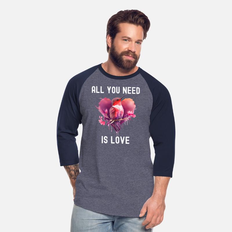 All you need is love with heart Birds Valentine's