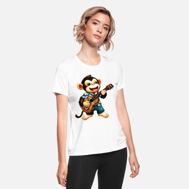 Aloha monkey with guitar