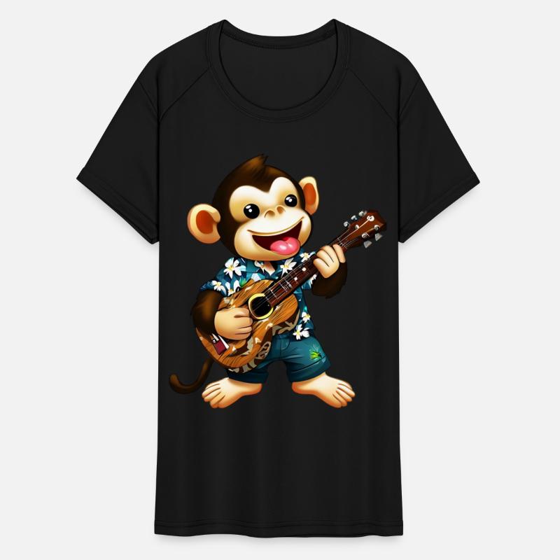 Aloha monkey with guitar