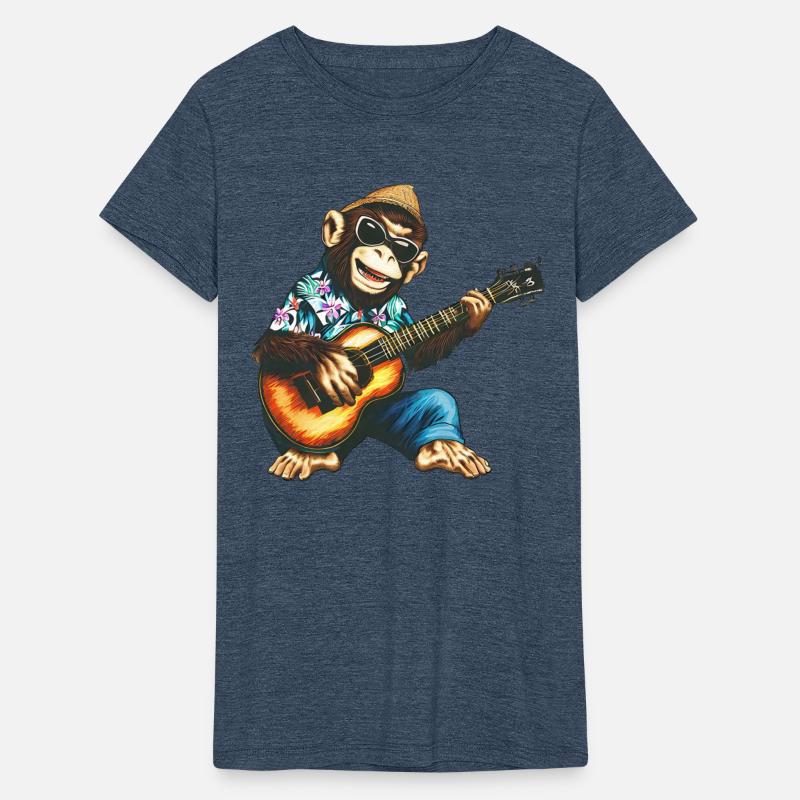 Aloha monkey with guitar