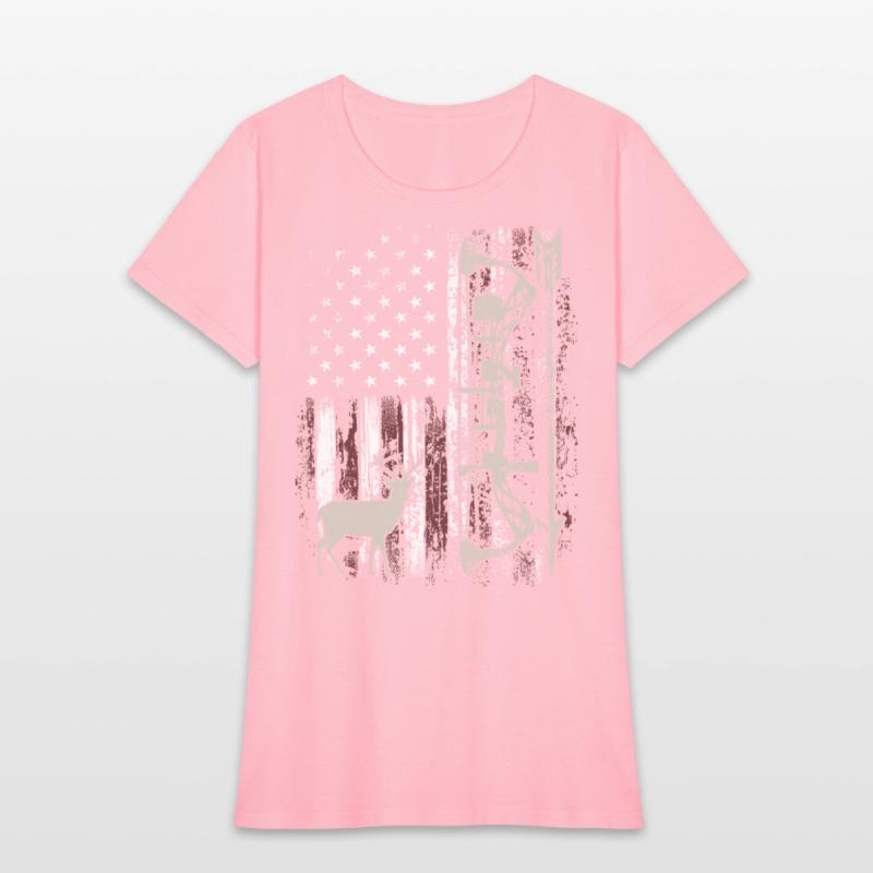 American Flag Bowhunting Bow Archery Deer Hunter