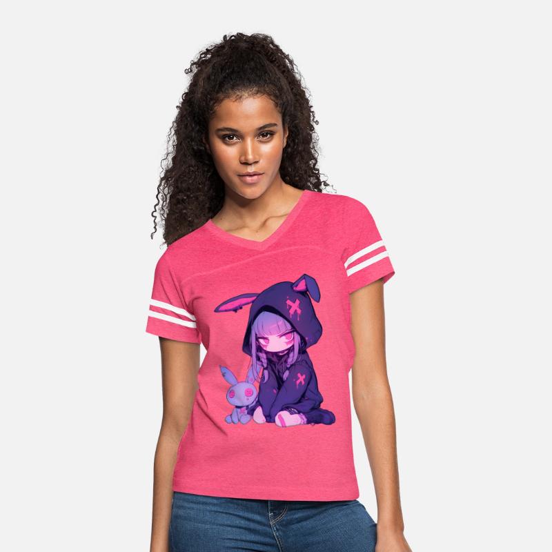 Anime Girl E-Girl Goth Bunny Cute Grunge Edgy