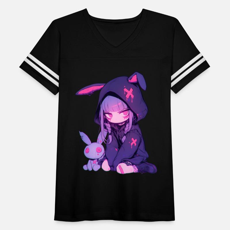 Anime Girl E-Girl Goth Bunny Cute Grunge Edgy