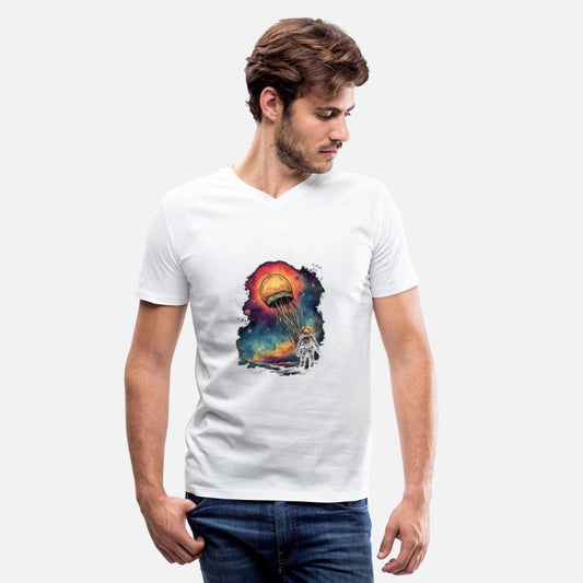 Astronaut and Jellyfish Spaceman Space Galaxy