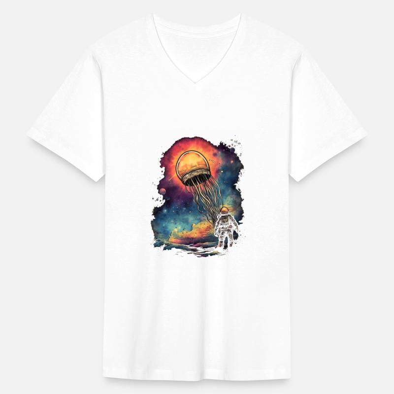 Astronaut and Jellyfish Spaceman Space Galaxy