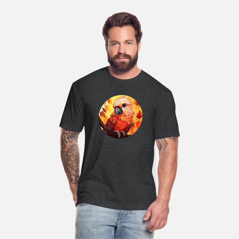 Autumn Cockatoo: Leaves and Sunset