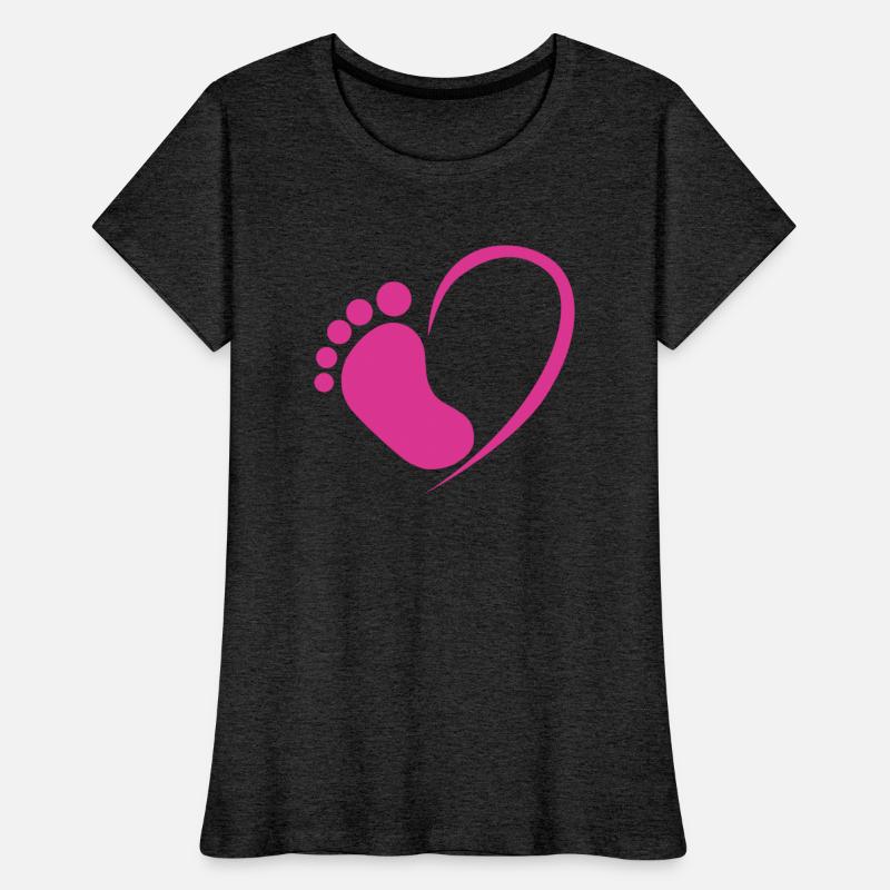 Baby foot heart pink