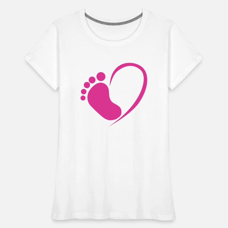 Baby foot heart pink