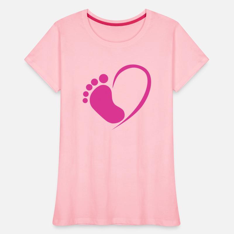Baby foot heart pink