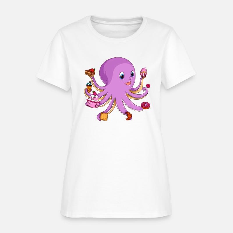 Baking Octopus With Desserts Animal