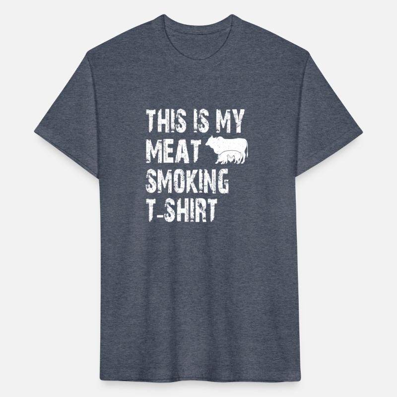 BBQ Smoker Themed Retro - Vintage My Meat Smoking