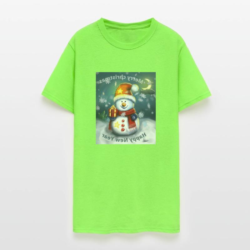 Beautiful design of a snowman with beautiful 2022