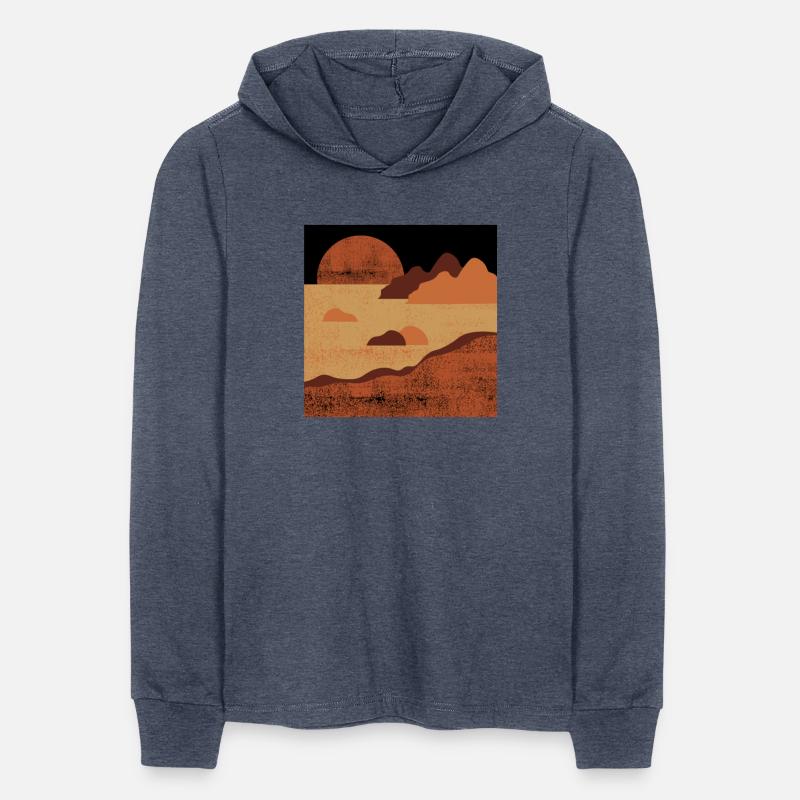 Beautiful landscape with a big moon