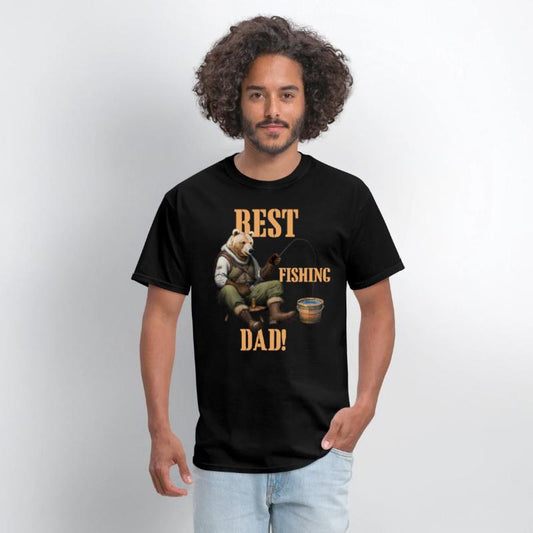 Best Dad Bear fishing 2 in orange