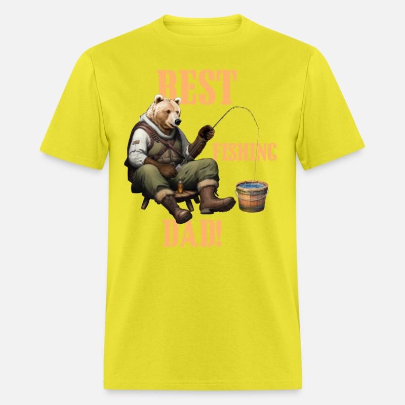 Best Dad Bear fishing 2 in orange