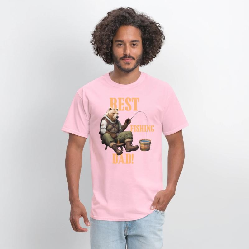 Best Dad Bear fishing 2 in orange