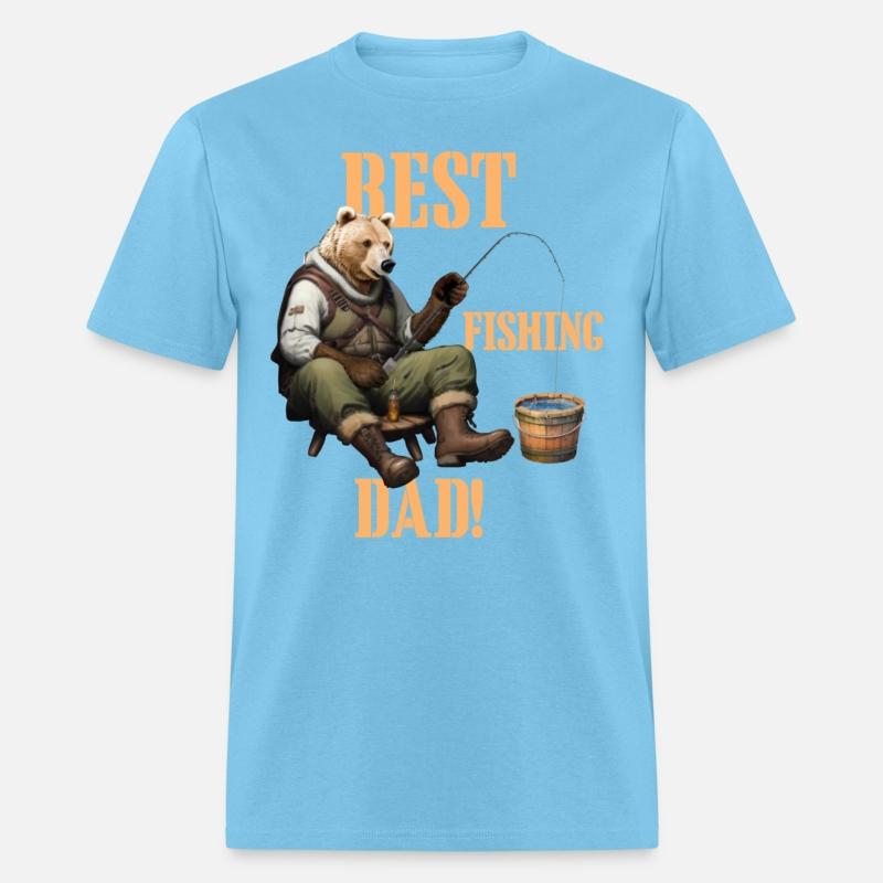 Best Dad Bear fishing 2 in orange