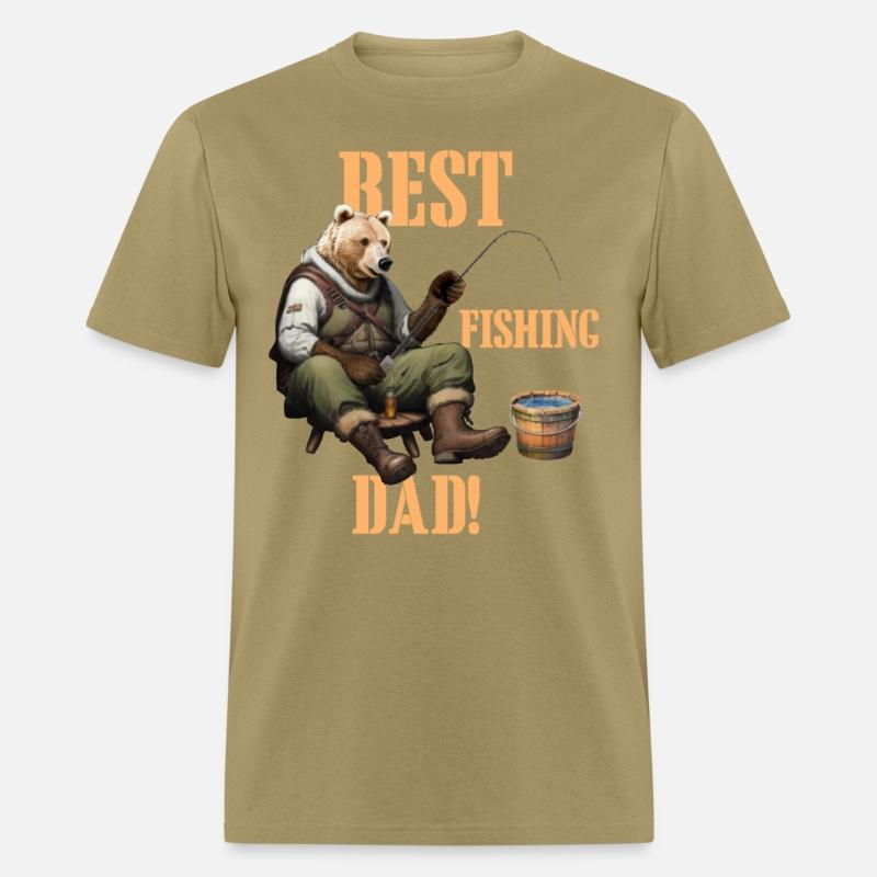Best Dad Bear fishing 2 in orange