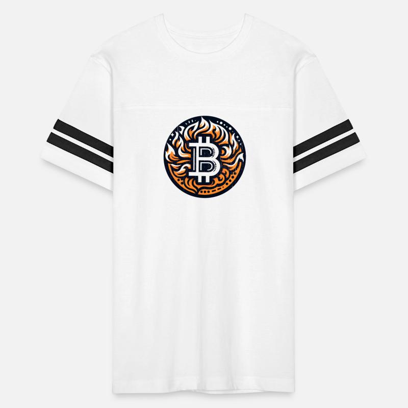 Bitcoin on Fire Logo Icon - Tribal Design - 3 of 4