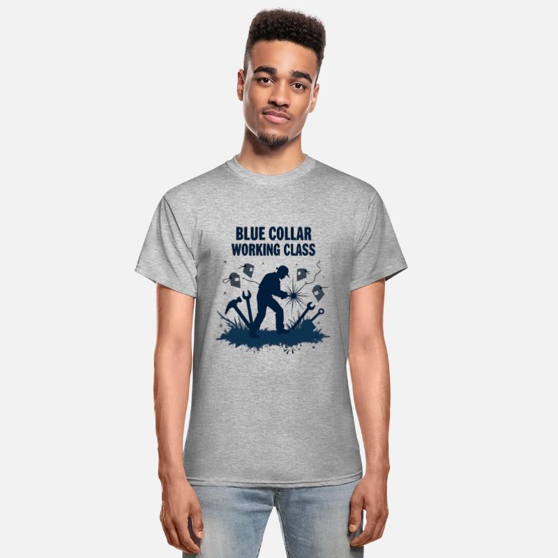 Blue Collar Working Class Welding Pride Tee