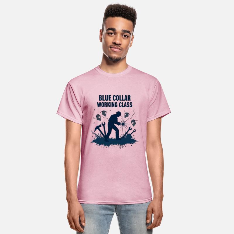 Blue Collar Working Class Welding Pride Tee