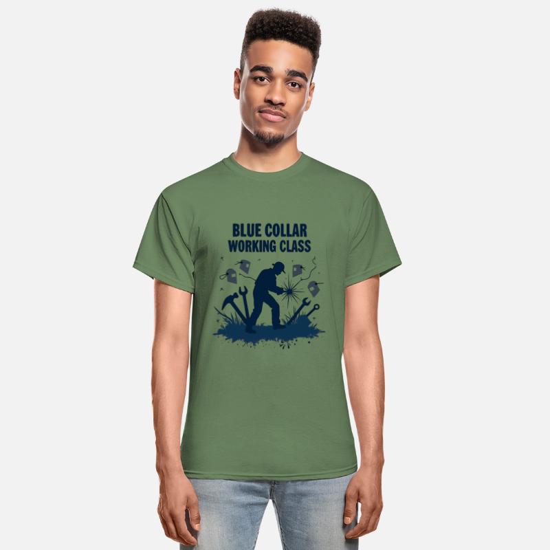 Blue Collar Working Class Welding Pride Tee