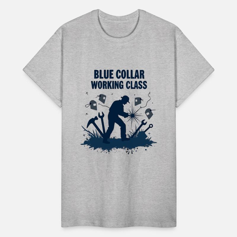 Blue Collar Working Class Welding Pride Tee