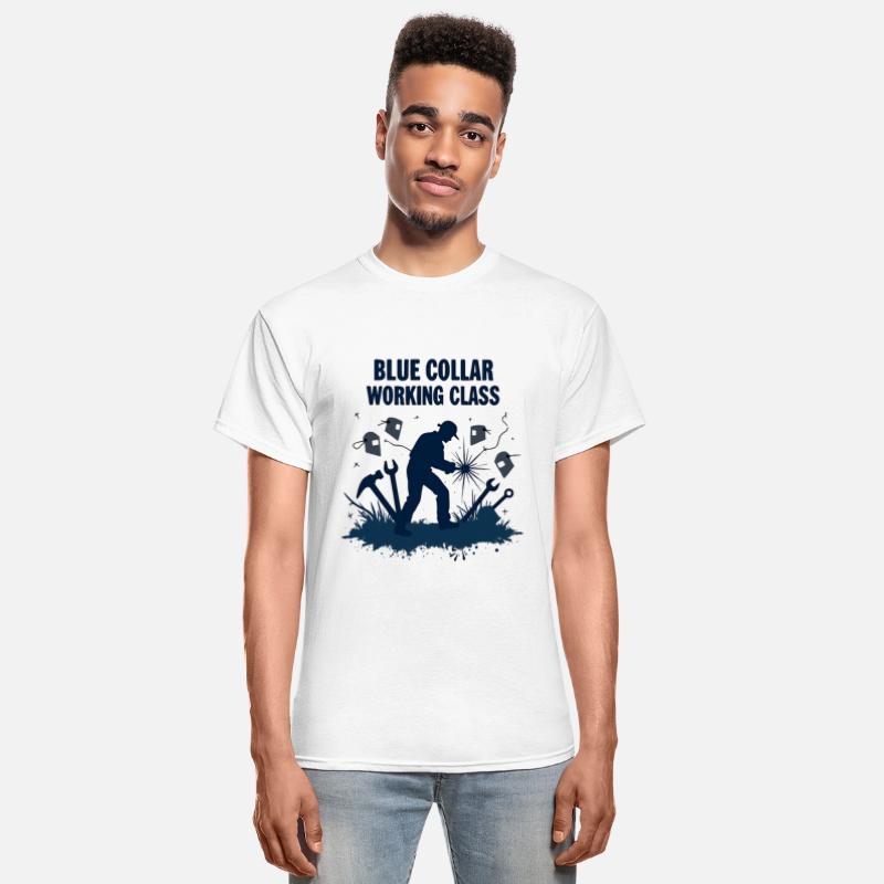 Blue Collar Working Class Welding Pride Tee
