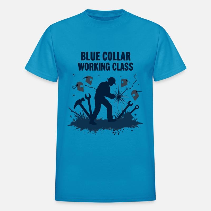 Blue Collar Working Class Welding Pride Tee