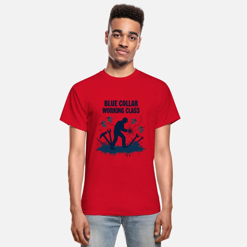 Blue Collar Working Class Welding Pride Tee