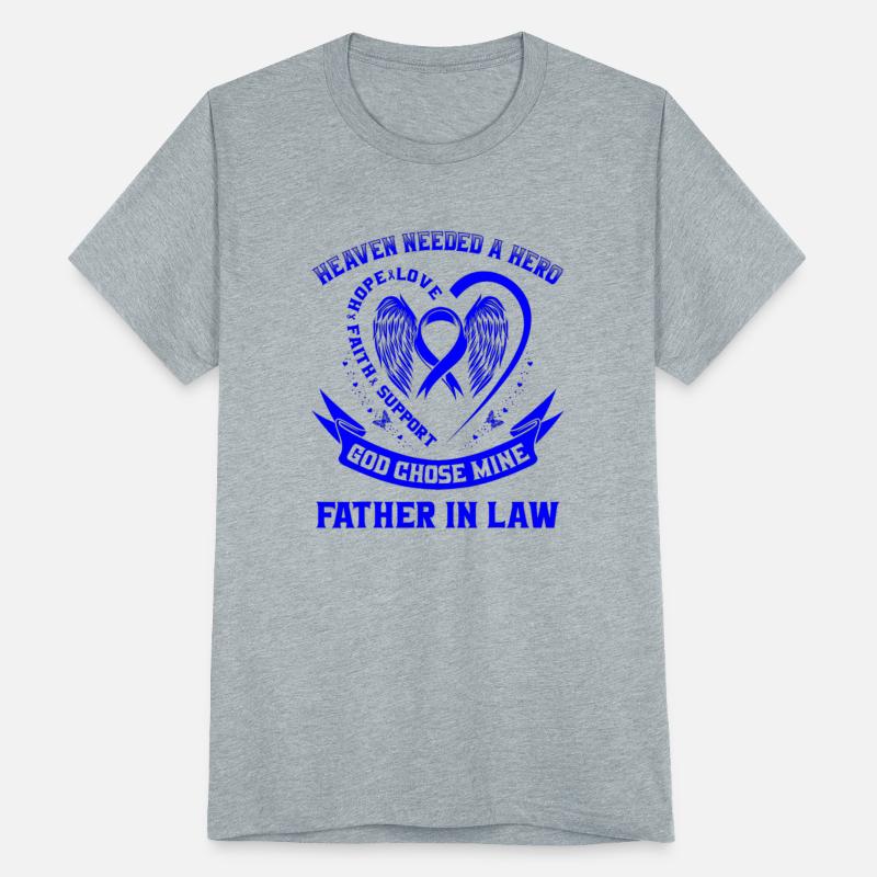 Blue Ribbon Heart Wings Colon Cancer Awareness