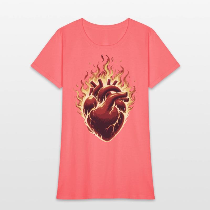 Burning Heart in Flames