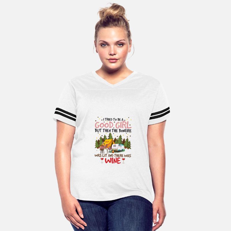 Camping Flamingo Girl Bonfire Was Lit