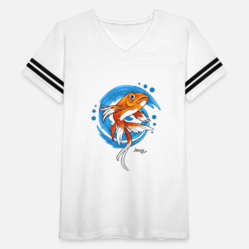 Carp Koi Fish on Blue Waves music