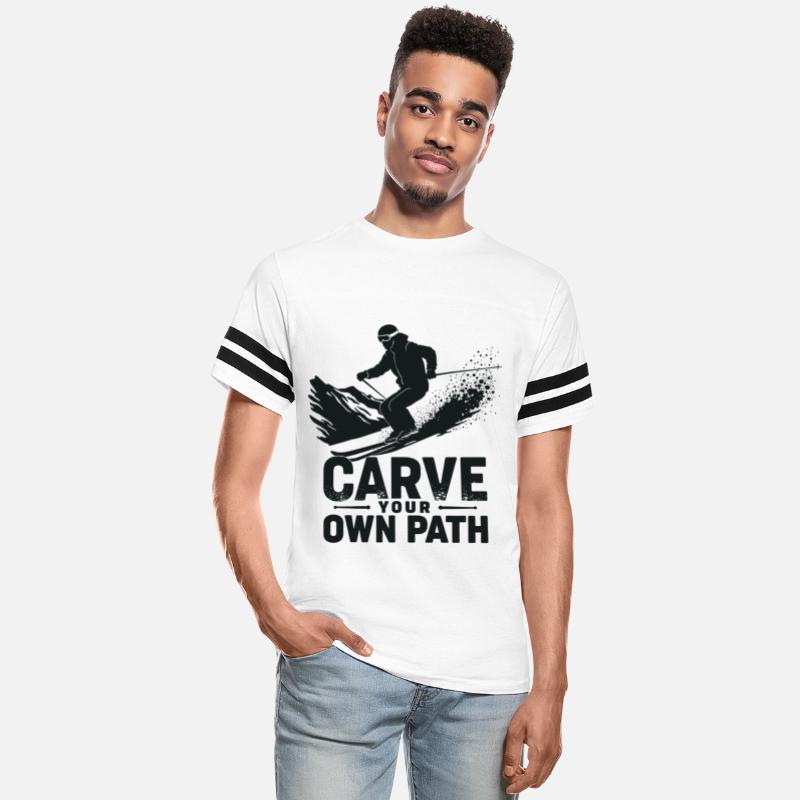 Carve Your Own Path Skiers Skiing