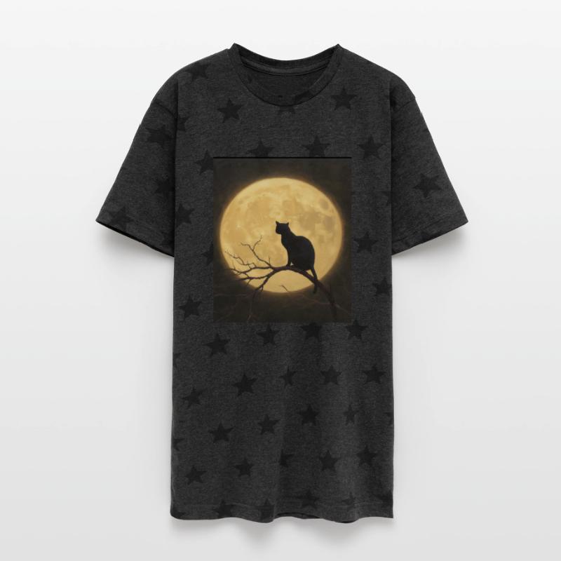 Cat in the moon! Helloween-Shirts for all! Cult!