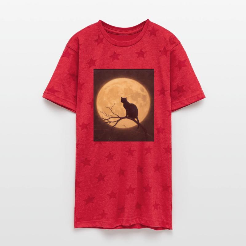 Cat in the moon! Helloween-Shirts for all! Cult!