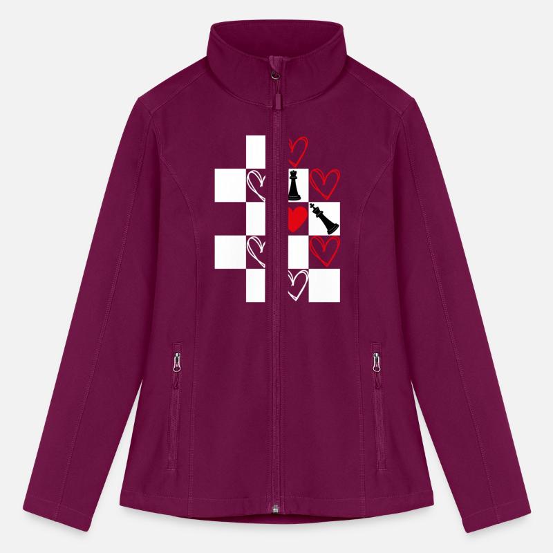 Chessboard Heart Valentines Day Black&White