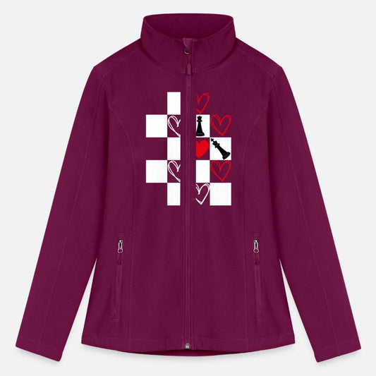 Chessboard Heart Valentines Day Black&White