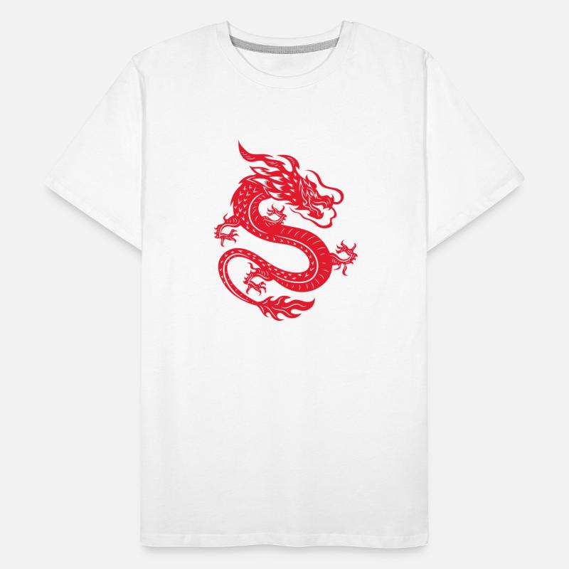 Chinese dragon wildlife vector image illustration