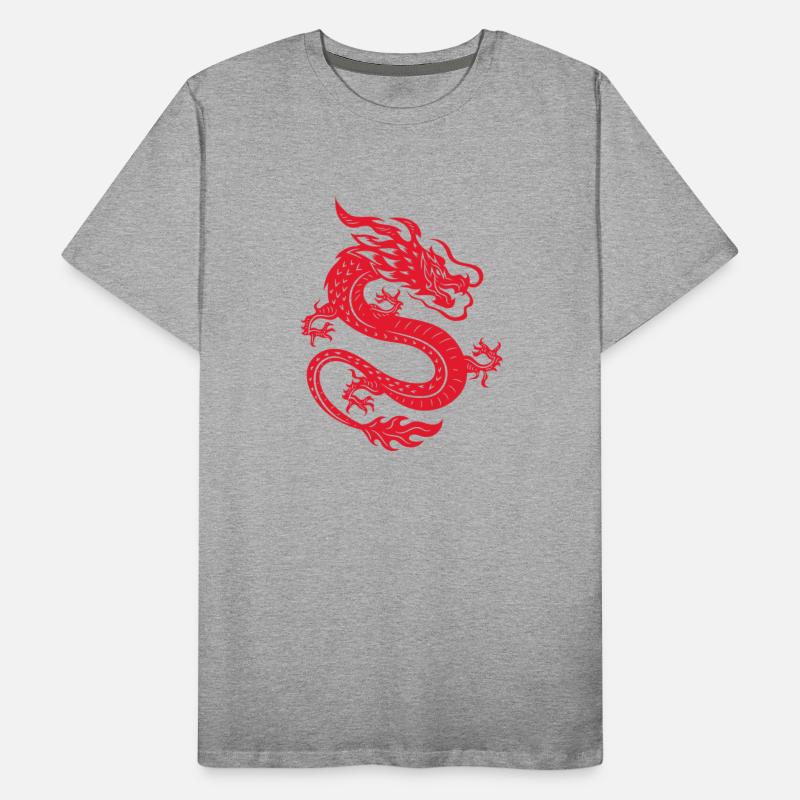 Chinese dragon wildlife vector image illustration