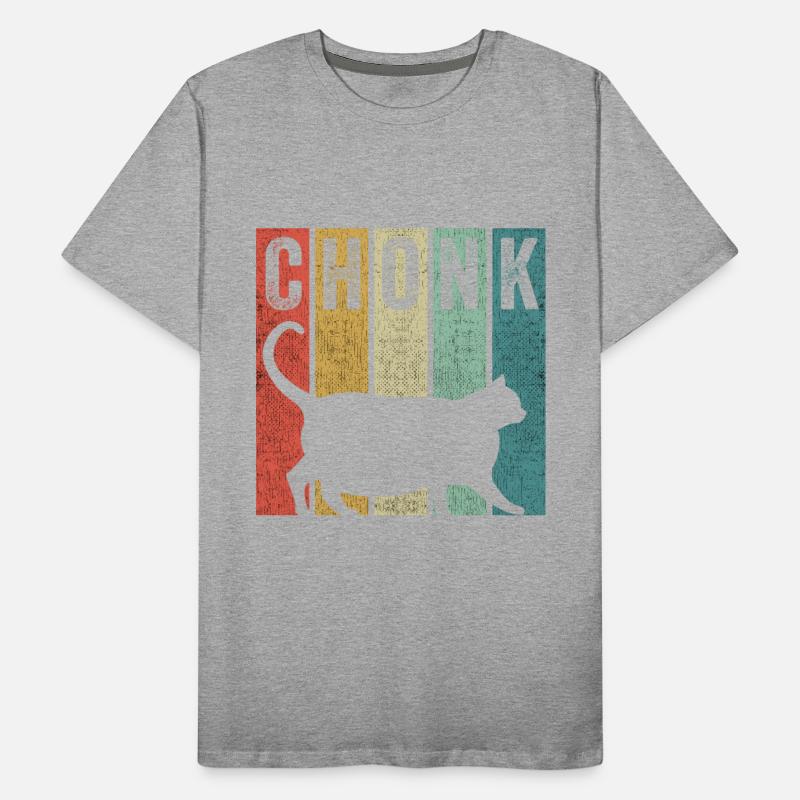 Chonk Distressed 70s 80s Retro Style Funny Fat