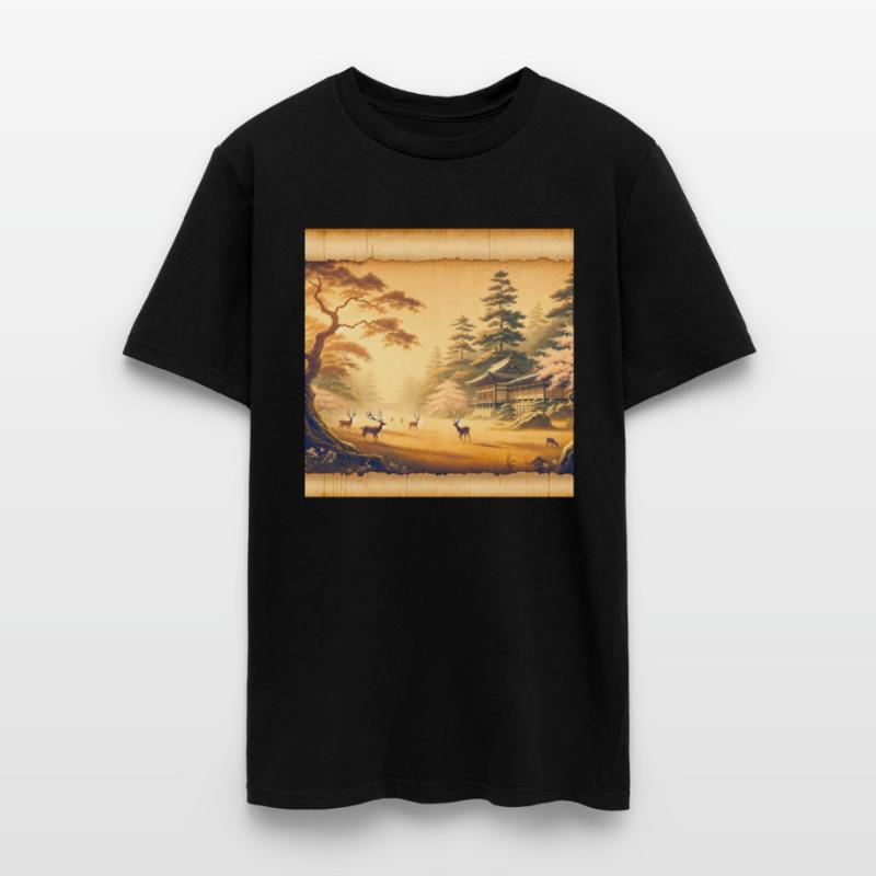 Classic Nature Scenery Papyrus Scroll Japanese Art